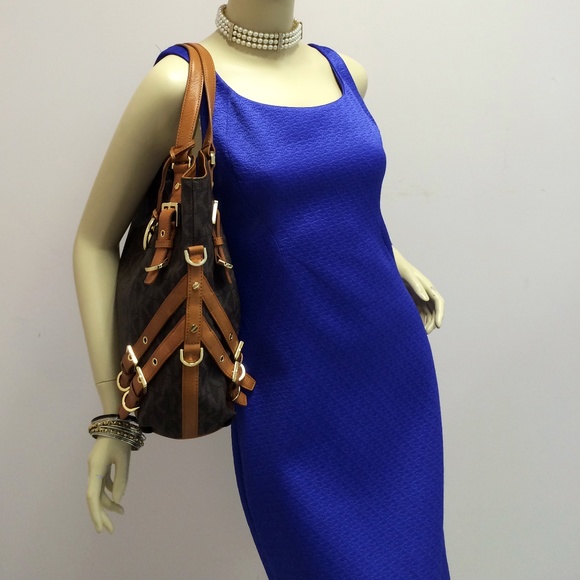 Michael by Michael Kors Milo Monogram Shoulder Bag - Picture 2 of 8